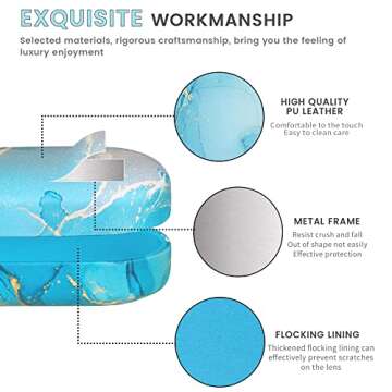 Molshine Hard Shell Sunglasses Case for Men and Women