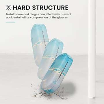 Molshine Hard Shell Sunglasses Case for Men and Women