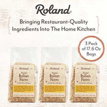 Roland Foods Pearled Italian Farro - Nutritious Whole Grain Ready in 20 Min