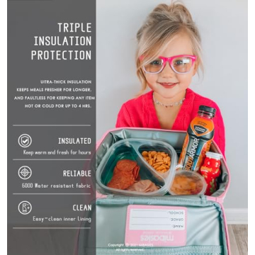 Bright Mibasies Rainbow Cat Lunch Box for Girls