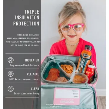 Bright Mibasies Rainbow Cat Lunch Box for Girls