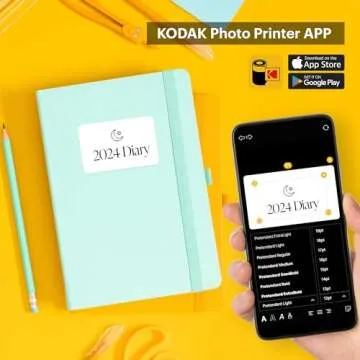 KODAK Memo Shot ERA Kids Instant Digital Camera and Photo Label Printer (White, Camera + 10 Rolls)