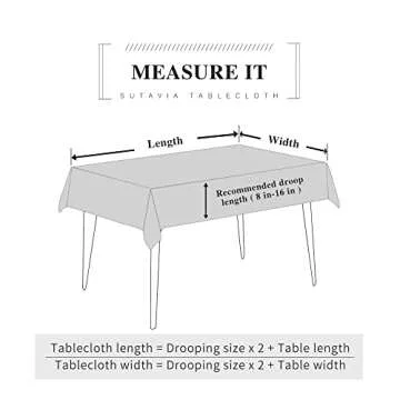 SUTAVIA Boho Cotton Linen Tablecloth Bohemian Beige Fabric Black Floral Embroidery Tassel Rectangle Dust-Proof for Home Decor Kitchen Holiday Party Dining Table(Black Flower, Rectangular 60"x84")