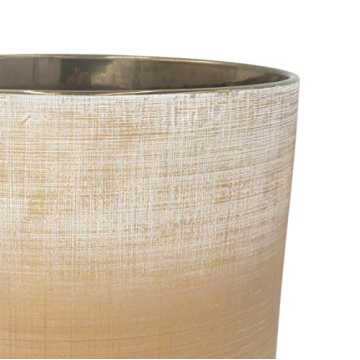 Rivet Rustic Stoneware Crosshatch Planter for Chic Decor