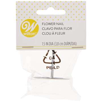Wilton W4023007 Flower Nail for Icing, 1.5-Inch, No.7