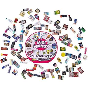 5 Surprise Mini Brands Collectors Case Series 1 by Zuru (Includes 2 Mini Toys) Red