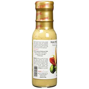Kewpie Japanese Dressing Roasted Sesame 8 Oz. - Creamy Deep Roasted Sesame Flavor