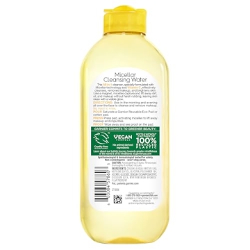 Garnier Micellar Water with Vitamin C Facial Cleanser 13.5 Fl Oz