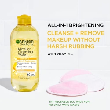 Garnier Micellar Water with Vitamin C Facial Cleanser 13.5 Fl Oz