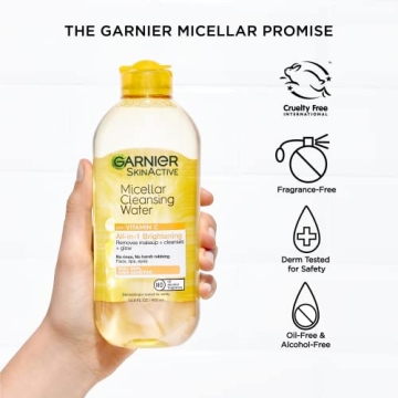 Garnier Micellar Water with Vitamin C Facial Cleanser 13.5 Fl Oz