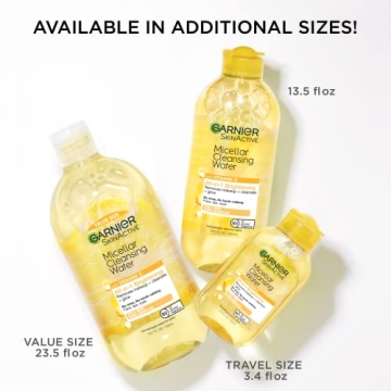 Garnier Micellar Water with Vitamin C Facial Cleanser 13.5 Fl Oz