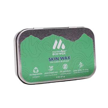 mountainFLOW eco-Wax Skin Wax (Rub-On), Plant-Based + Biodegradable, Prevents Icing, Great Glide (1-...