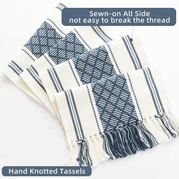 Banliku Boho Table Runner with Tassels - Elegant Home Decor for Dining