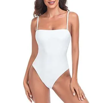 RELLECIGA Women's Flattering High Cut Swimsuit
