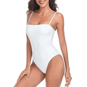 RELLECIGA Women's Flattering High Cut Swimsuit