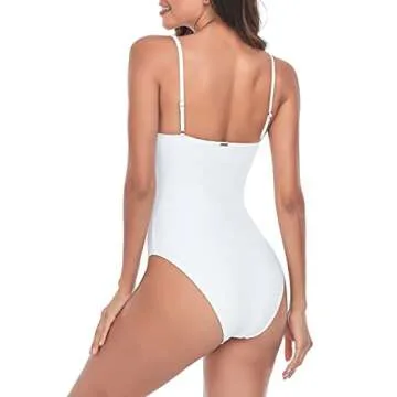 RELLECIGA Women's Flattering High Cut Swimsuit