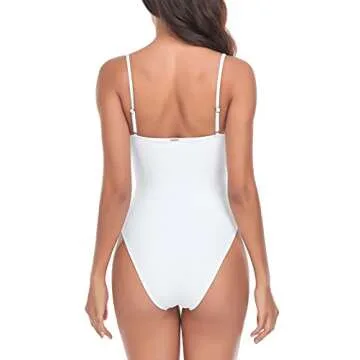 RELLECIGA Women's Flattering High Cut Swimsuit