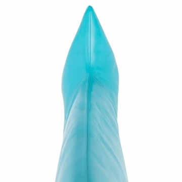 Kluolandi Womens Knee High Wedge Heel Boots Blue Size 5