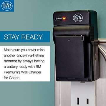 BM Premium LP-E10 Battery Pack for Canon Cameras