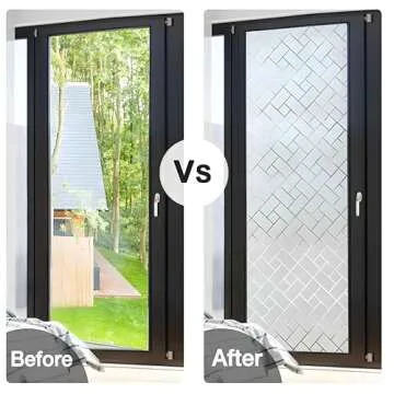 Coavas Frosted Glass Window Film for Privacy & Light Control