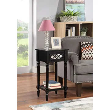 Khloe Deluxe 1 Drawer Accent Table in Various Finishes