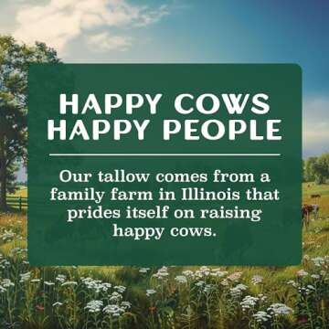 Pure Suet Beef Tallow for Cooking - Keto & Paleo Friendly, Grass Fed, Grass Finished Tallow Clean Lard for Cooking Meat, Veggies, and More