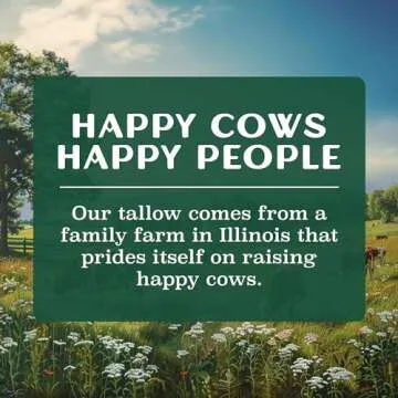 Pure Suet Beef Tallow for Cooking - Keto & Paleo Friendly, Grass Fed, Grass Finished Tallow Clean Lard for Cooking Meat, Veggies, and More