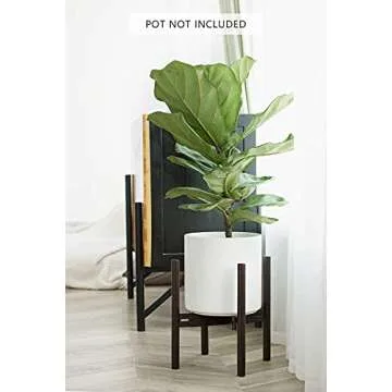 Mkono Mid Century Plant Stands - Stylish Indoor Display