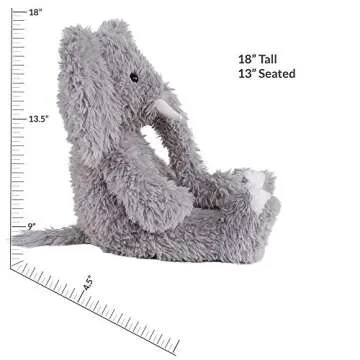 Vermont Teddy Bear Stuffed Elephant - Oh So Soft Elephant Stuffed Animal, Plush Toy, Gray, 18 Inch