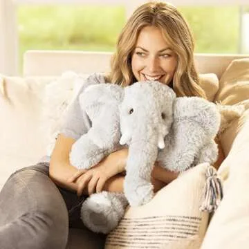 Vermont Teddy Bear Stuffed Elephant - Oh So Soft Elephant Stuffed Animal, Plush Toy, Gray, 18 Inch