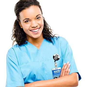 ID Avenue Retractable Badge Holder 32" Nurse Badge Reels Retractable for Nurses Doctors Teachers Stu...