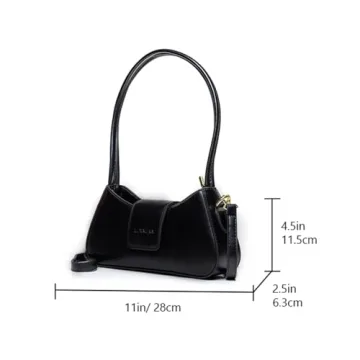LUXAURA Premium PU Leather Handbag Convertible Crossbody Women