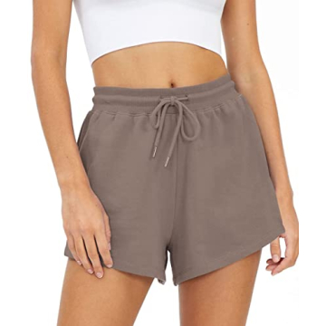 Trendy Queen Womens High Waist Sweat Shorts Comfy Athletic Shorts Elastic Casual Lounge Summer Short...