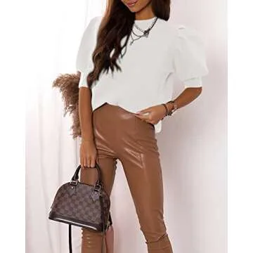 Chic Women's Puff Sleeve Sweater Top for Every Occasion