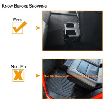 Dual Cup Holder for Ford Bronco 2021-2024 Interior