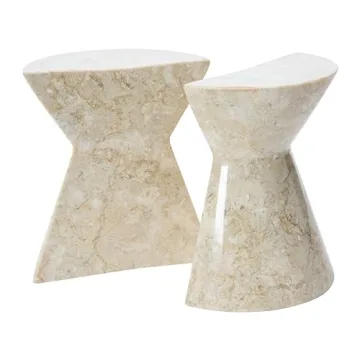 Elegant Bloomingville Marble Bookends for Home & Office