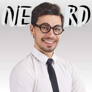 Spooktacular Creations Halloween Wizard Glasses，Wizard Round Glasses Costume Glasses, Halloween Black Circle Glasses Eyeglasses for Halloween Kids & Adults Costume Accessory Party Favor