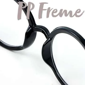 Spooktacular Creations Halloween Wizard Glasses，Wizard Round Glasses Costume Glasses, Halloween Black Circle Glasses Eyeglasses for Halloween Kids & Adults Costume Accessory Party Favor