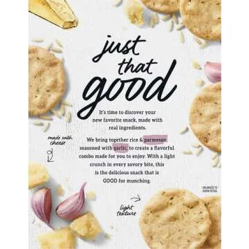 Good Thins Parmesan Garlic Rice Cheese Snacks 3.5 oz