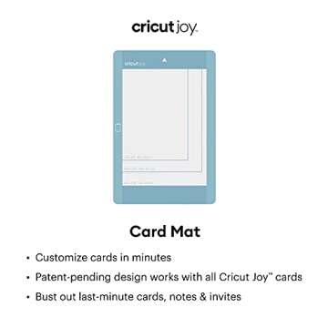 Cricut Joy Card Mat, 4.5" x 6.25", Crafting Mat for All Cards, Reusable with Clear Protective Film, Customize Cards Quickly, Compatible Cutting Machine
