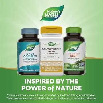 Nature's Way Pantothenic Acid for Cellular Energy Boost