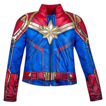 Marvel Captain Costume for Girls, Size 7/8 Multicolored