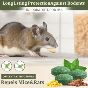 Mouse Repellent - 12 Pack Peppermint Oil Safe for Pets