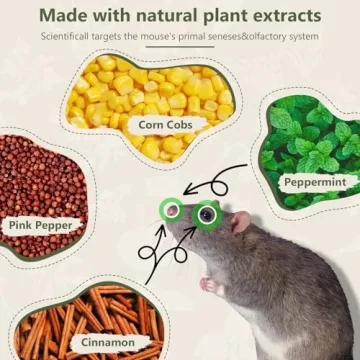 Mouse Repellent - 12 Pack Peppermint Oil Safe for Pets