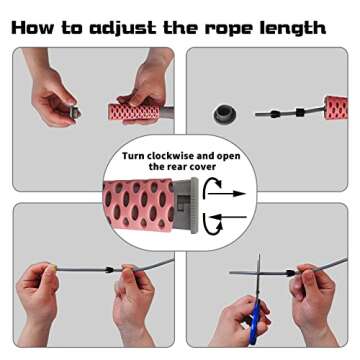 Powerfeng Jump Rope Speed Skipping: Women Jumprope for Fitness Workout & Crossfit - Adult & Kids Adjustable Skipping Rope for Exercise - Boxing Jumping Rope Training Gym Indoor Outdoor