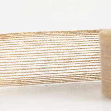 2 Rolls 2Inch and 1.2Inch Natural Burlap Fabric Ribbon Roll（11 Yards Each Roll） for Wedding Events Party and Home Decor,for Wedding Christmas Gifts DIY Decoration.