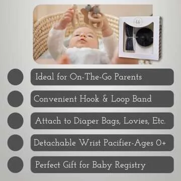 BinkyBuddy Wrist Pacifier - Stylish and Convenient for Babies