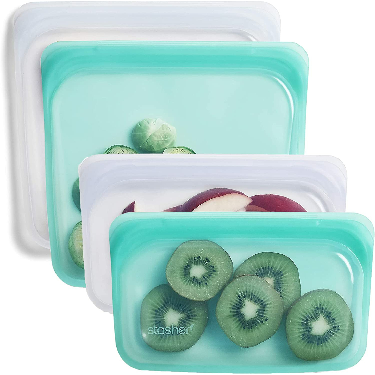 Stasher Reusable Silicone Storage Bag 4-Pack