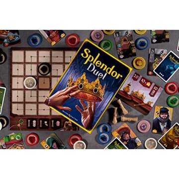 Space Cowboys Splendor Duel Board Game - Two-Player Strategy Game for Intense Gem Collecting Battles - Fun Family Game for Kids and Adults, Ages 10+, 2 Players, 30 Minute Playtime, Made