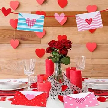 32 Feet Valentine's Day Decor Love Letter Garland Valentine's Banner Classroom Decor for Mantel Romantic Wedding Garland Anniversary Party Supplies